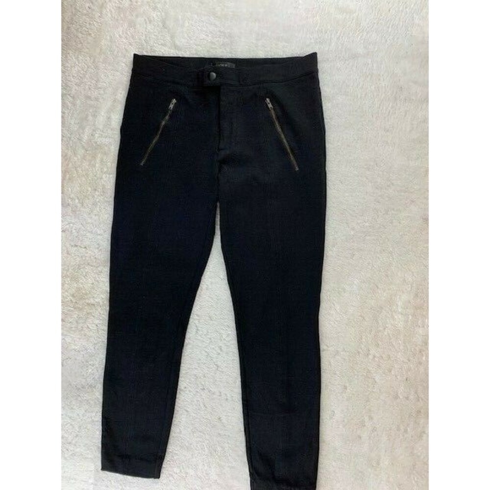 J Crew Womens Size 4 R Skinny Pants Stretch Mid Rise Black